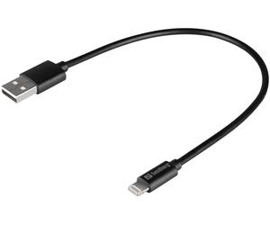 Sandberg USB>Lightning MFI 0,2m Nero - Nouvo