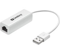 Sandberg USB to Network Converter (USB to Network Converter - USB to Network Converter, - Wired, USB, Ethernet, 480 Mbit/s, Whi
