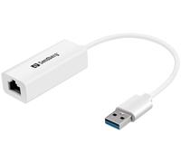 Sandberg USB3.0 Gigabit Network Adapter (USB3.0 Gigabit Network Adapter - USB3.0 Gigabit Network - Adapter, USB-A, RJ-45, Male/