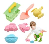 Sandbox Toys, Sand Castle Building Kit, Waterproof Shovel and Beach Game Set for Kids, Preschool Learning Activity for Poolside, Backyard, and Outdoor Summer Play
