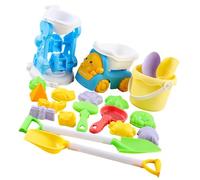 Sandcastle Building Set di giocattoli di sabbia per bambini con secchio per pala e muffa per attrezzi da spiaggia, giocattoli per giochi di sabbia