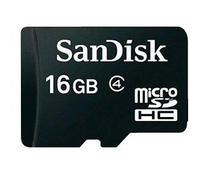 SandDisk Scheda di Memoria MicroSDHC 16 GB Classe 2