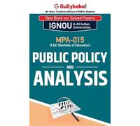 Sandeep Bhandari MPA-015 Public Policy and Analysis (Tascabile)