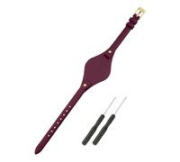 SANDEIN Cinturino di ricambio compatibile con Fossil, da donna, in morbida pelle, 8 mm, per Fossil ES3077, ES3148, ES3262, ES4119, ES4176, cinturino di ricambio (rosso + fibbia dorata)