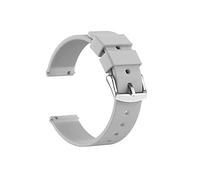 Sandein - Cinturino di ricambio in silicone a sgancio rapido in gomma morbida, compatibile con cinturini da 18 mm, 20 mm, 22 mm (20 mm, grigio)