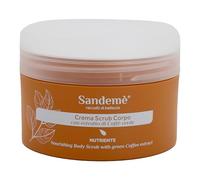 Sandemè® Crema Scrub Corpo con Estratto di Caffè Verde - Vaso da 250 ml con astuccio
