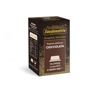 Sandemetrio Cioccolata Solubile, 16 Capsule Compatibili con A Modo Mio®, Premium Selection