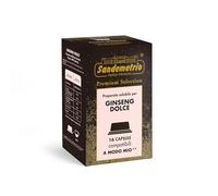 Sandemetrio Ginseng Dolce, 16 Capsule Compatibili A MODO MIO®, Preparato Solubile, Premium Selection