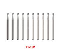 SANDENT 10pcs/kit Dental Tungsten carburo Bur For High Fast Speed Handpiece