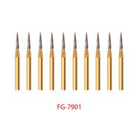 SANDENT 10pcs/kit Dental Tungsten carburo Bur For High Fast Speed Handpiece