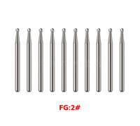 SANDENT 10pcs/kit Dental Tungsten carburo Bur For High Fast Speed Handpiece