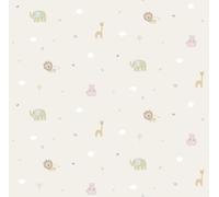 Sanders & Sanders carta da parati animali verde chiaro 53 cm x 10 m