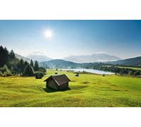 Sanders & Sanders fotomurale Alpi verde e blu 450 x 280 cm