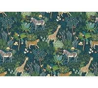 Sanders & Sanders fotomurale animali della giungla verde 424 x 280 cm