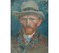 Sanders & Sanders fotomurale Autoritratto di Vincent van Gogh blu 200 x 279 cm