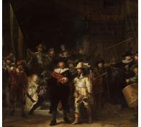 Sanders & Sanders fotomurale La Ronda di Notte di Rembrandt van Rijn marrone 300 x 279 cm