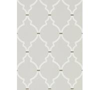 Sanderson Carta da parati Empire Trellis - Silver/ Calico