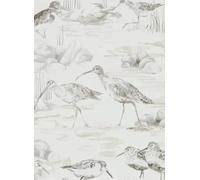 Sanderson Carta da parati Estuary Birds - Chalk/ Sepia