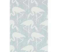 Sanderson Carta da parati Flamingos - Dove/ Chalk
