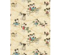 Sanderson Carta da parati Mickey at the Farm - Butterscotch