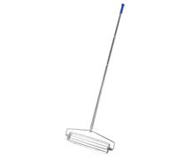 Sandfang Bunker Rastrello, 1,4 m Rolling Sand Leveling Tool, Premium Course Roller Rake per Long Jump, giardino, Ln & Beach Use - & Efficiente