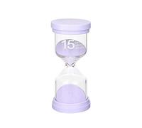 Sandglass Timer 15 Minuti Clessidra per bambini, viola, Clessidre Sand Clock Timer Orologio da Sabbia Gestione del tempo Assistente Timer da Cucina gioco Ufficio Decorazione domestica breve tempo