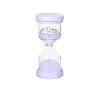 Sandglass Timer 45 Minuti Clessidra per bambini, viola, Clessidre Sand Clock Timer Orologio da Sabbia Timer da Cucina gioco classe Ufficio Decorazione domestica lungo tempo