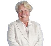 Sandi Toksvig (Yellow Boots) Half Body Buddy Cutout