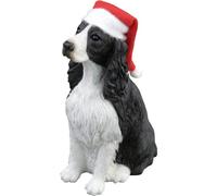 Sandicast 2604390EC Ornamento di Natale, Resina, Nero e Bianco