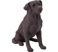 Sandicast - Scultura Labrador Retriever, a grandezza naturale, marrone cioccolato, Small Size
