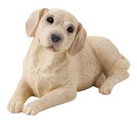 Sandicast Small Size Yellow Labrador Retriever Sculpture, sdraiato