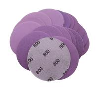 Sanding Disc Set 60 pezzi Hook Loop Aluminum Oxide Sandpaper, 2,95 x 2,95 x 0,04 pollici Wet Dry Sanding Pads for Drill, Woodworking, Automotive, Metal and Paint Finishing