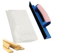 Sanding Tool, Detail Sander, Handheld Gadget, Self Adhesive Base, 11.81x1.57 Inches 50 Sheet Set, Accessory for Crafting, Art Projects, Furniture Refinishing, Wall, or Home Use