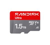 SANDISK Ultra scheda microSDXC 1.5 TB, UHS-I + SD Adapter (velocità di lettura fino a 195 MB/s, video Full HD, V10, U1, C10, A13) Per gli smartphone, i tablet, le fotocamere e i laptop Android