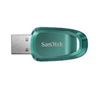 SanDisk 128 GB Ultra Eco Memoria flash USB 3.2 con velocidades de lectura de hasta 100 MB/s. Una unidad flash USB fabricada con más del 70% de plástico reciclado.