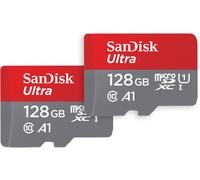 SanDisk 128 GB Ultra microSDXC UHS-I scheda, con adattatore SD, fino a 140 MB/s,