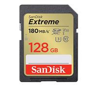 Sandisk Extreme SDXC UHS-1 card 128Gb 180Mb/s. Scheda di memoria SD. 4k UHD