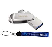 SanDisk 128GB Ultra Dual Drive Luxe USB Type-C Flash Drive per Microsoft Surface Go 3, Surface Book 3, Surface Duo 2, Surface 4 (SDDDC4-128G-G46) Gen 1 Bundle con 1 cordino Everything But Stromboli