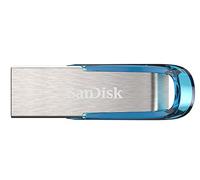 SanDisk 128GB Ultra Flair USB 3.0 Flash Drive, up to 150mb/s read speeds, Tropical Blue