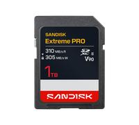SANDISK Extreme PRO SD UHS-II V90 Scheda 1 TB (velocità di lettura fino a 310 MB/s, velocità di scrittura fino a 305 MB/s, compatibile con fotocamere reflex e mirrorless)