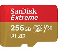 SanDisk 256 GB Extreme scheda microSDXC per gaming mobile, fino a 190 MB/s, prestazioni app A2, UHS-I, Classe 10, U3, V30