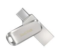 SanDisk 256GB Ultra Dual Drive Luxe Unità flash USB Type-C interamente in metallo con connettori USB reversibili di Tipo C e Tipo A, per smartphone, tablet, Mac e computer