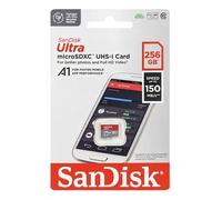 SanDisk 256GB Ultra Microsdxc UHS-I Memoria Card con Adattatore 150MB/S Nuovo