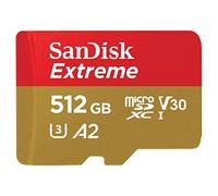 SanDisk 512 GB MicroSDXC Extreme 190 MB/130 MB card only - Extended Capacity SD
