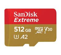 SanDisk 512 GB MicroSDXC Extreme 190 MB/130 MB card only - Extended Capacity SD (MicroSDHC)