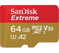 SanDisk 64 GB Extreme scheda microSDXC per gaming mobile, fino a 170 MB/s, prestazioni app A2, UHS-I, Classe 10, U3, V30
