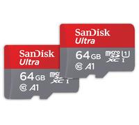 SanDisk 64 GB Ultra microSDXC UHS I scheda con adattatore SD fino a 140 MB/s