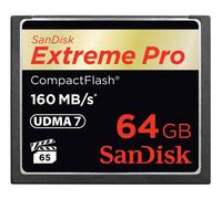 SanDisk Extreme Pro 64 GB 160 MB/s CompactFlash Memory Card - Black/Gold/Red