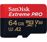 SanDisk 64GB Extreme PRO scheda microSDXC + adattatore SD + RescuePro Deluxe, fino a 200 MB/s, con prestazioni app A2 UHS-I Class 10 U3 V30