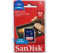 SanDisk 64GB SD Card SDXC SDHC Memory Carte Classe 4, Per Digitale Cameras-Uk